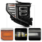Full LED Headlight for GMC Sierra 1500 SLT/Denali (2022–2024) Right Side