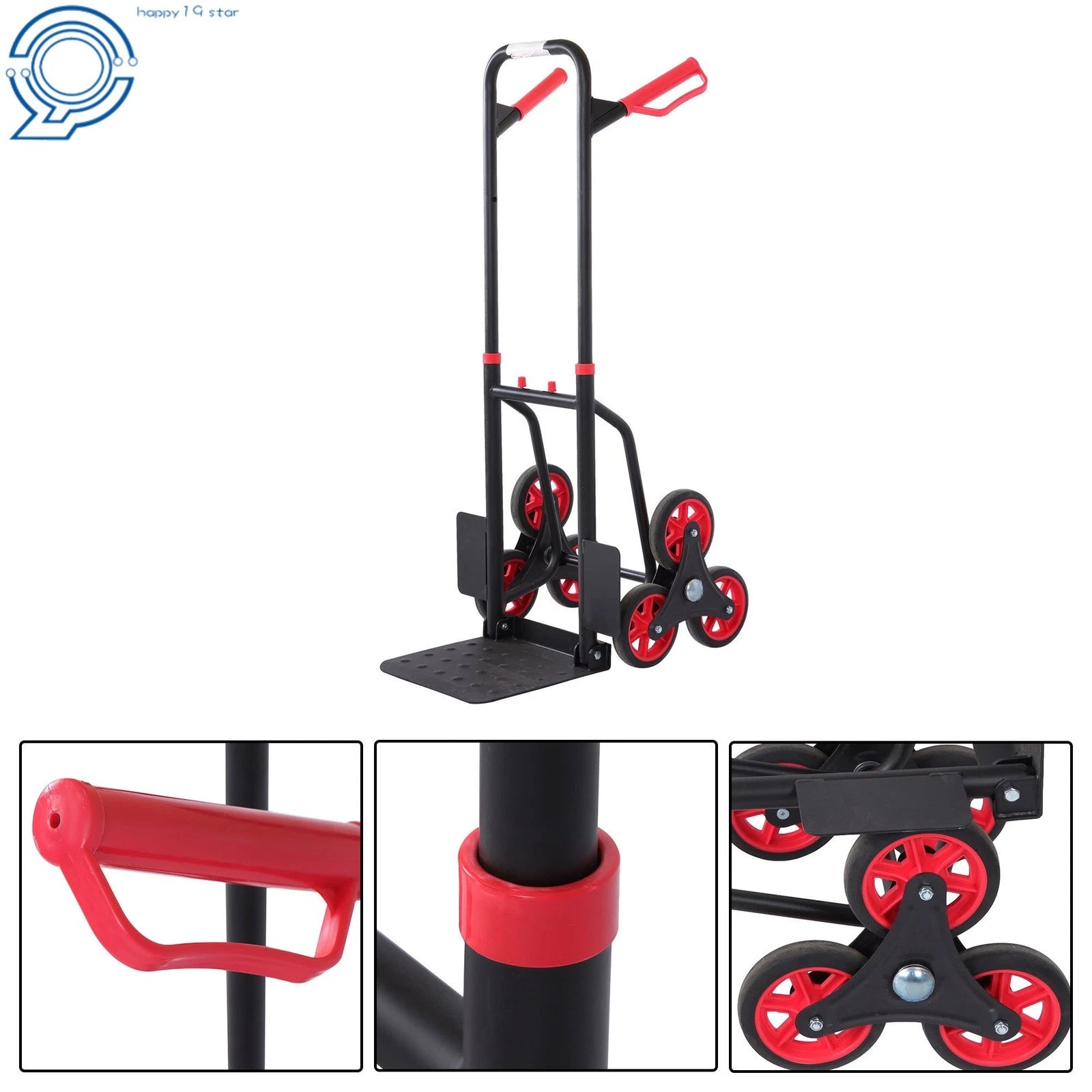 Folding Stair Climbing Hand Truck for All Vehicles (440lbs Capacity)