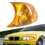 Front Left Turn Signal Light Yellow Lens for BMW E46 3-Series (2000-2001)