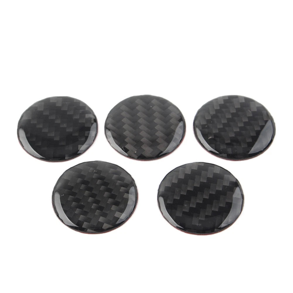 Set of 5 Door Handle Push Button Knobs Cover Trim for Jeep Wrangler JK (2007–2017)