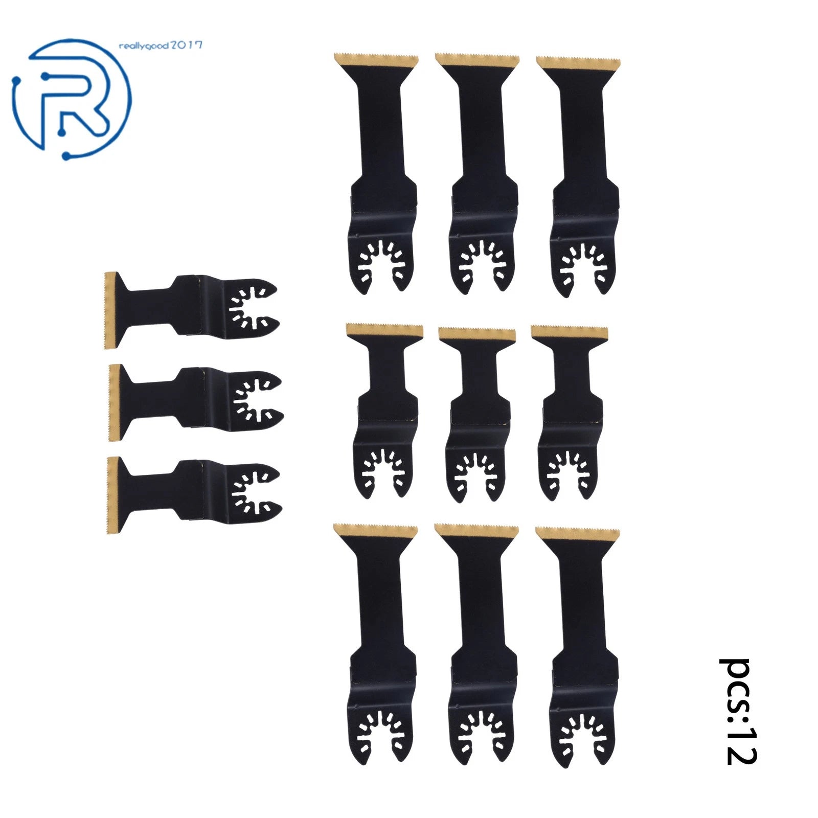 12-Pack Oscillating Tool Saw Blades for Wood