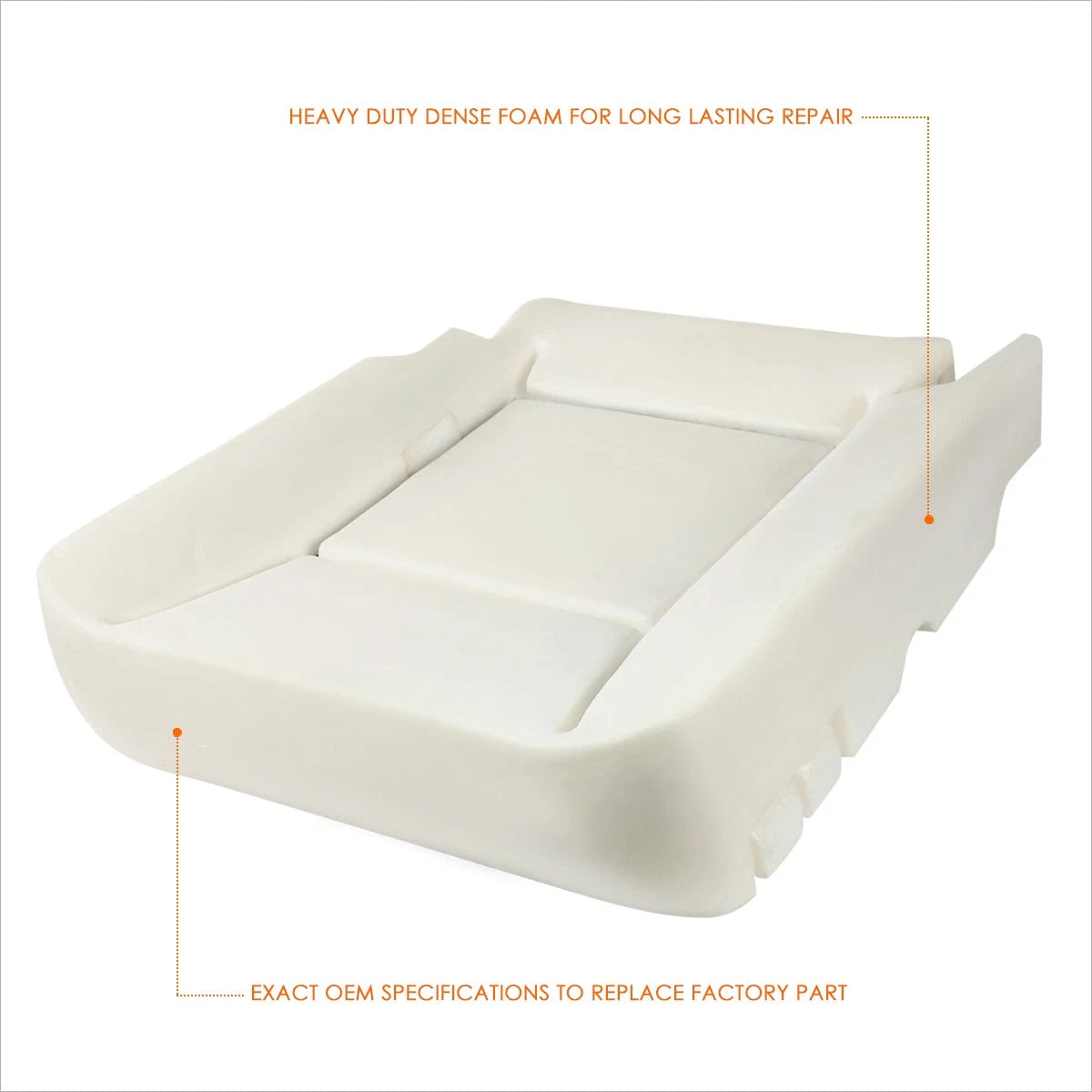 Front Driver Bucket Seat Bottom Cushion Pad for Dodge Ram 1500-5500 (2006–2010)
