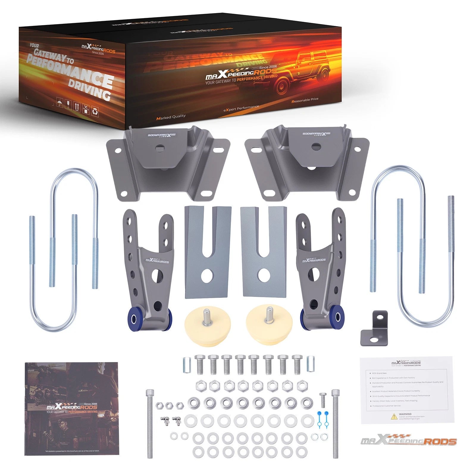 4" Lowering Kit Rear Hanger Shackle for Ford F150 (1997–2003) Steel