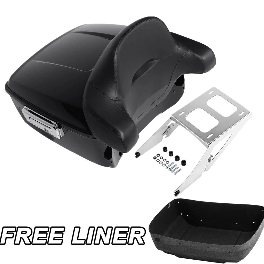 Trunk Mount Rack Backrest Pad for Harley Sport Glide FLSB (2018–2026)