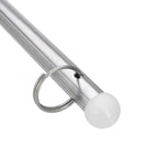 Stainless Steel Rail Clamp Flag Staff Pole for Boat Marine Yacht (15")