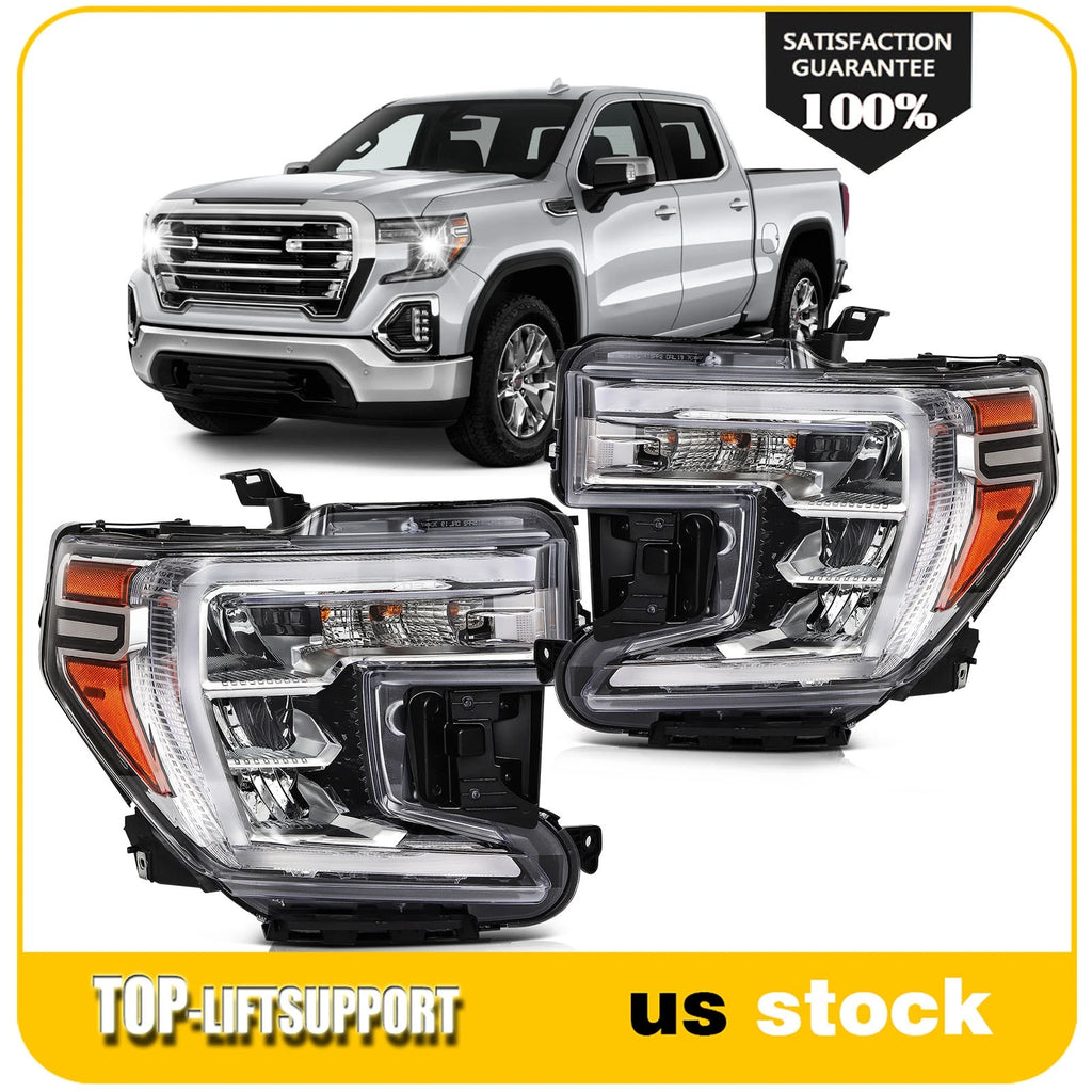 Pair LED Headlights for GMC Sierra 1500 (2019–2021)