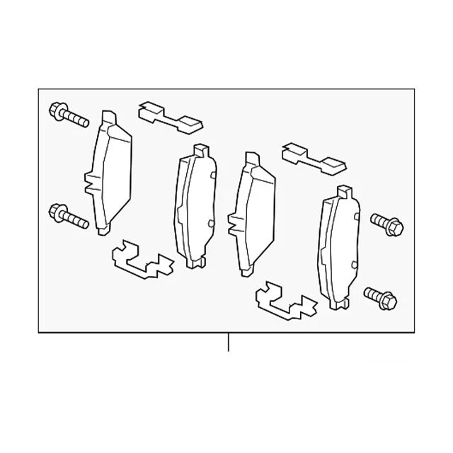 Set of 4 Front Disc Brake Pads for Mercedes-Benz B Electric Drive (2014)