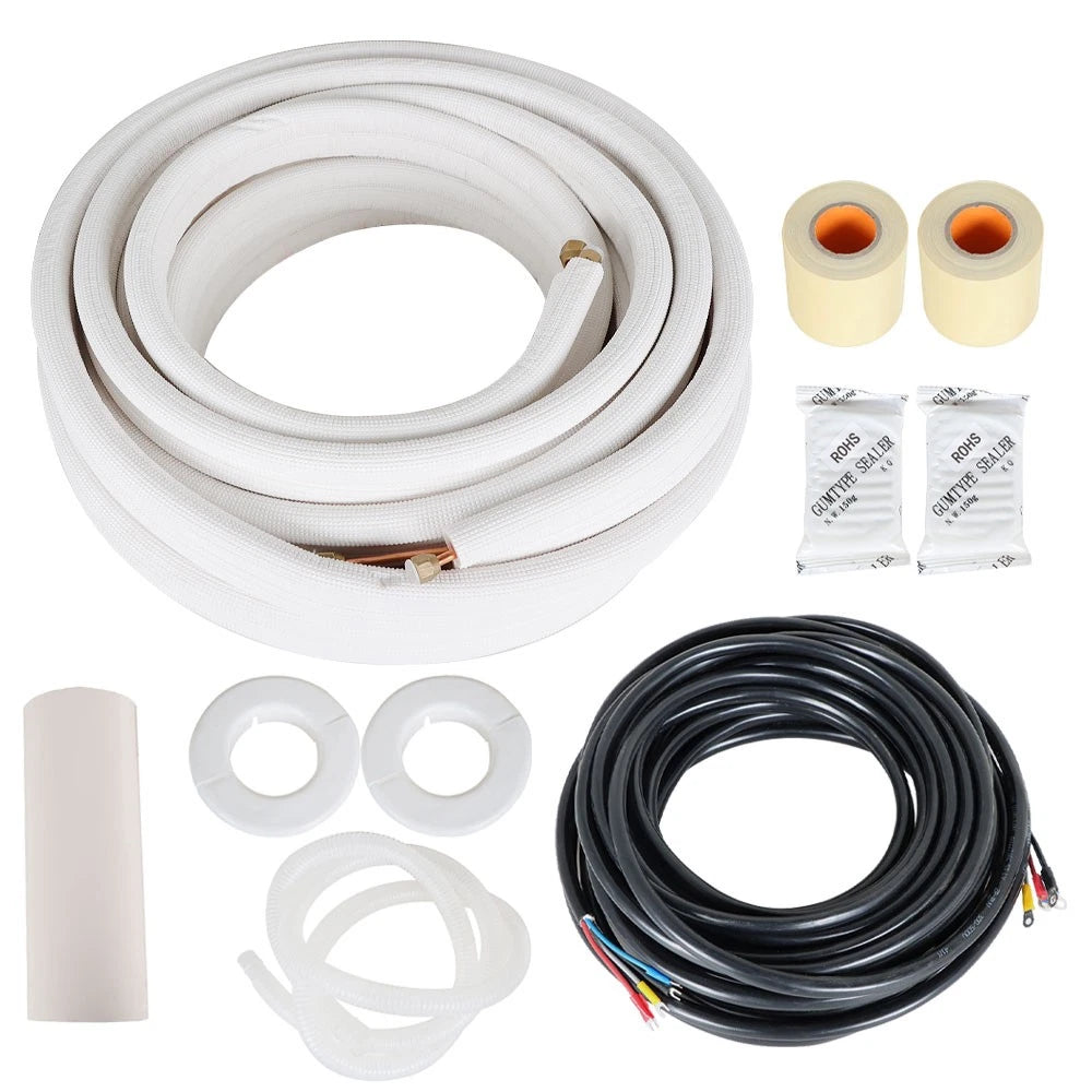 Install Kit for Mini Split Heat Pump Systems (1/4" - 3/8" Dia, 50 Feet)