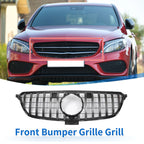Front Upper Bumper Grille for Mercedes-Benz GLE (2015–2019) Chrome