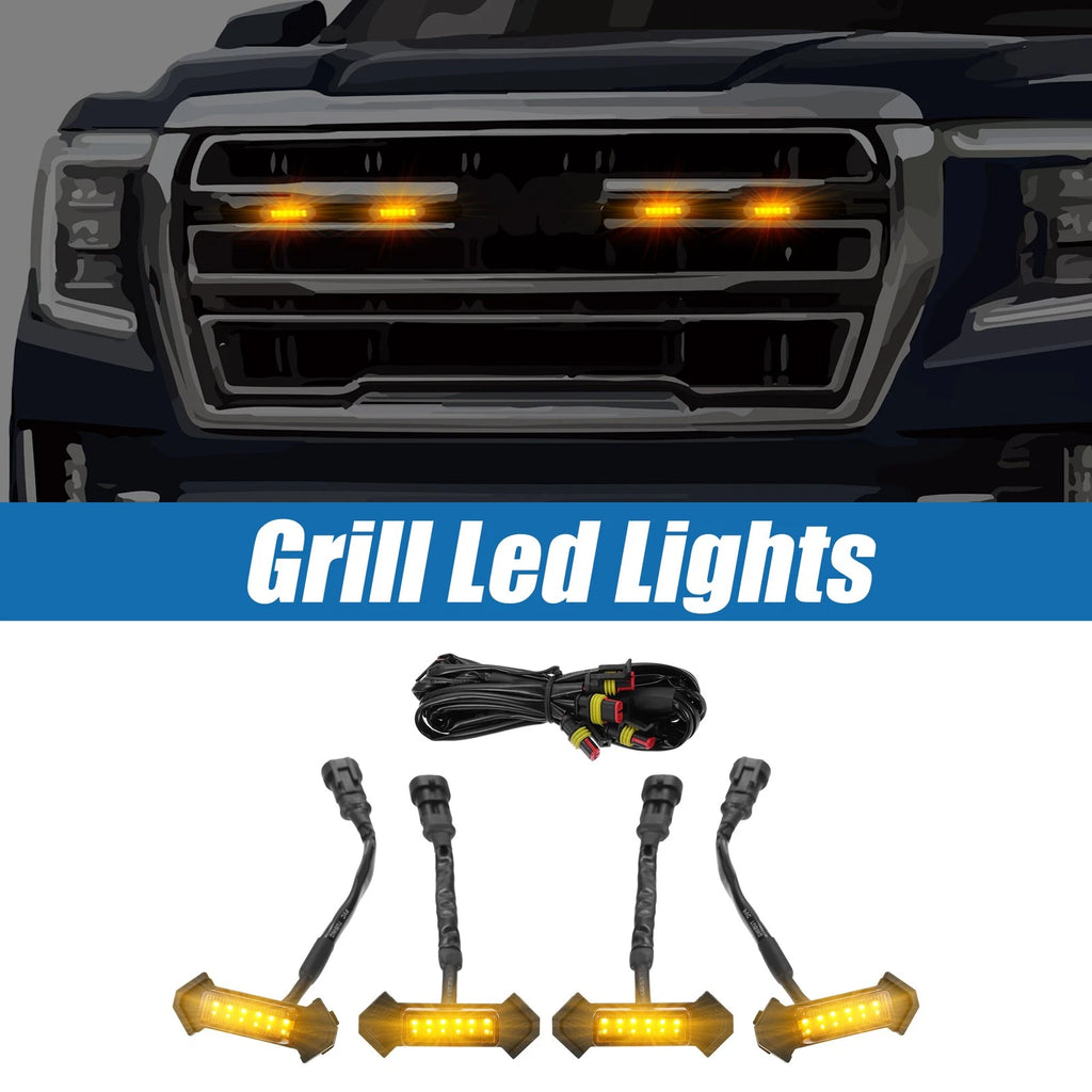 LED Front Grille Lights for Toyota Tacoma TRD PRO (2016–2022) Amber