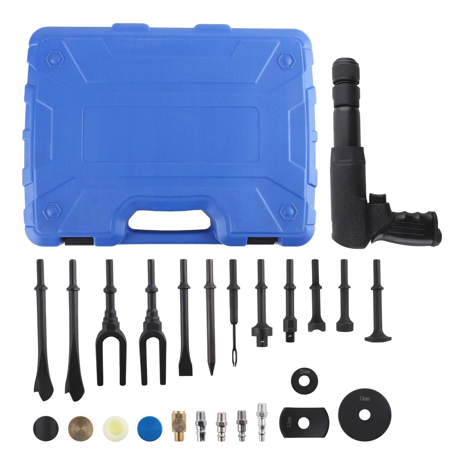 19PCS Air Chisel Kit for Automotive Repair Tools with Carrying Case
