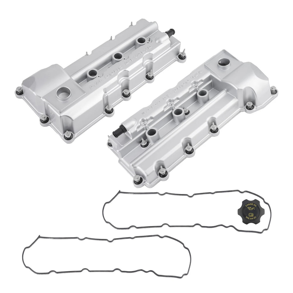 Set of 2 Aluminum Rocker Valve Covers for Dodge Avenger Charger 2.7L (2007–2010)