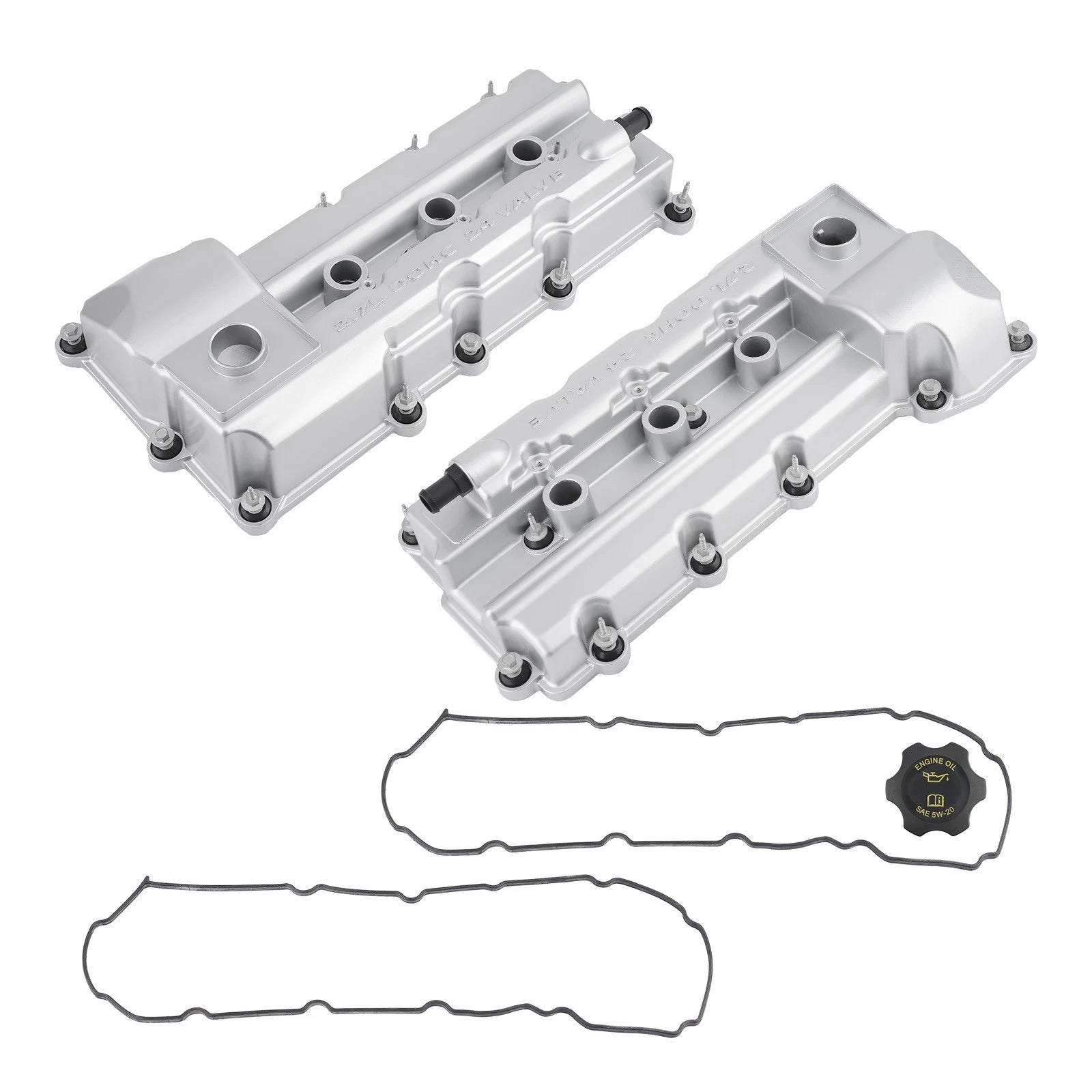 Set of 2 Aluminum Rocker Valve Covers for Dodge Avenger Charger 2.7L (2007–2010)