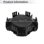 Black Wheel Hub Center Cap for Chevy Avalanche (2007–2013) 5-Spoke 20"