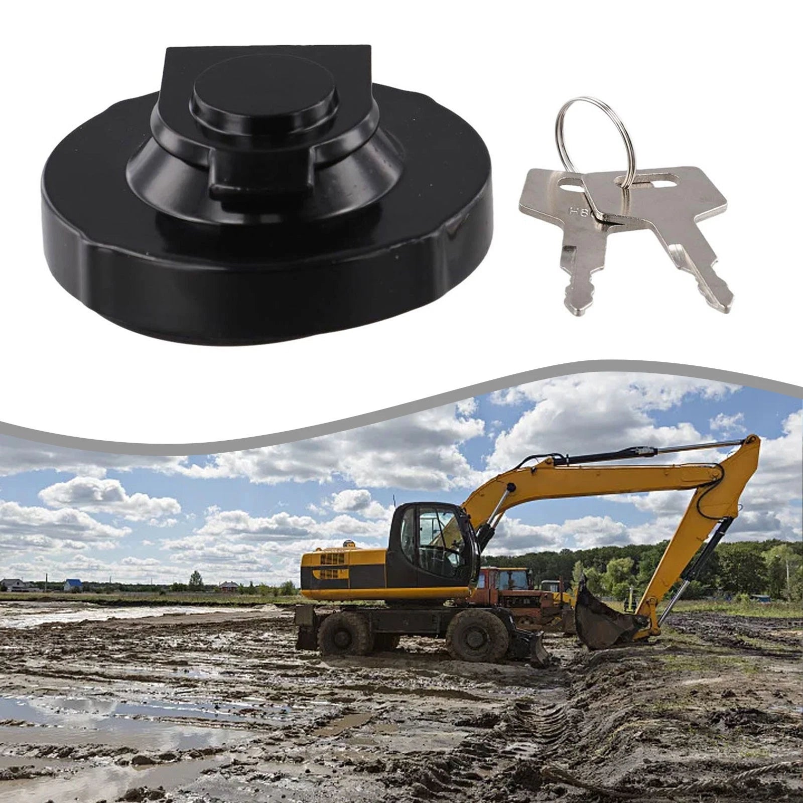 Fuel Tank Cover for Takeuchi Excavators (OEM 15521 00500)