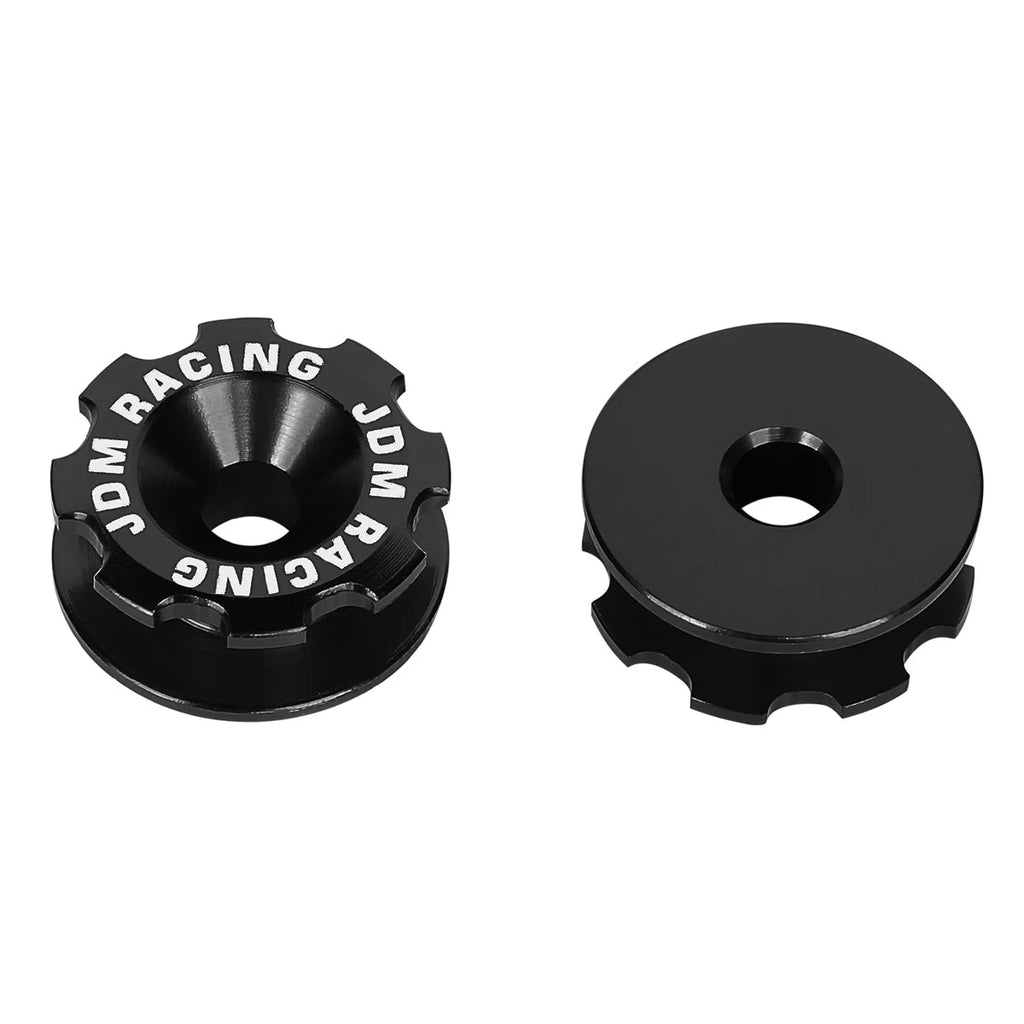 Set of 4 Aluminum Black Bumper Quick Release Fasteners for