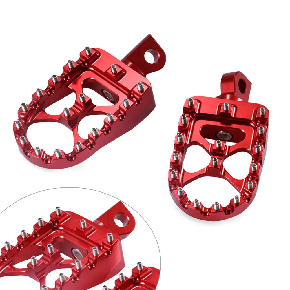2X CNC Wide MX Style Foot Pegs for Harley Sportster Softail