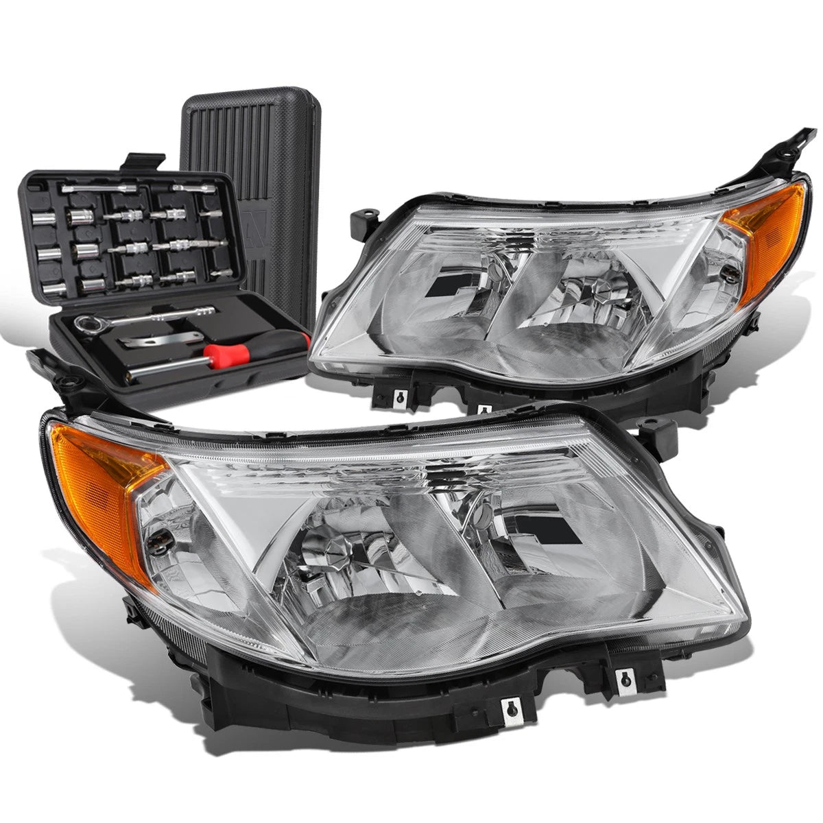 Chrome Amber Signal Headlight for Subaru Forester (2009–2013)