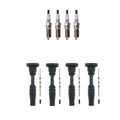 Denso 4 Platinum TT Plugs & NGK Ignition Coil Boots Kit for ATS Canyon Colorado (2015–2023)