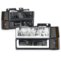 U-Shape LED DRL Headlights for GMC C/K Pickup Suburban Yukon (1994–2000)