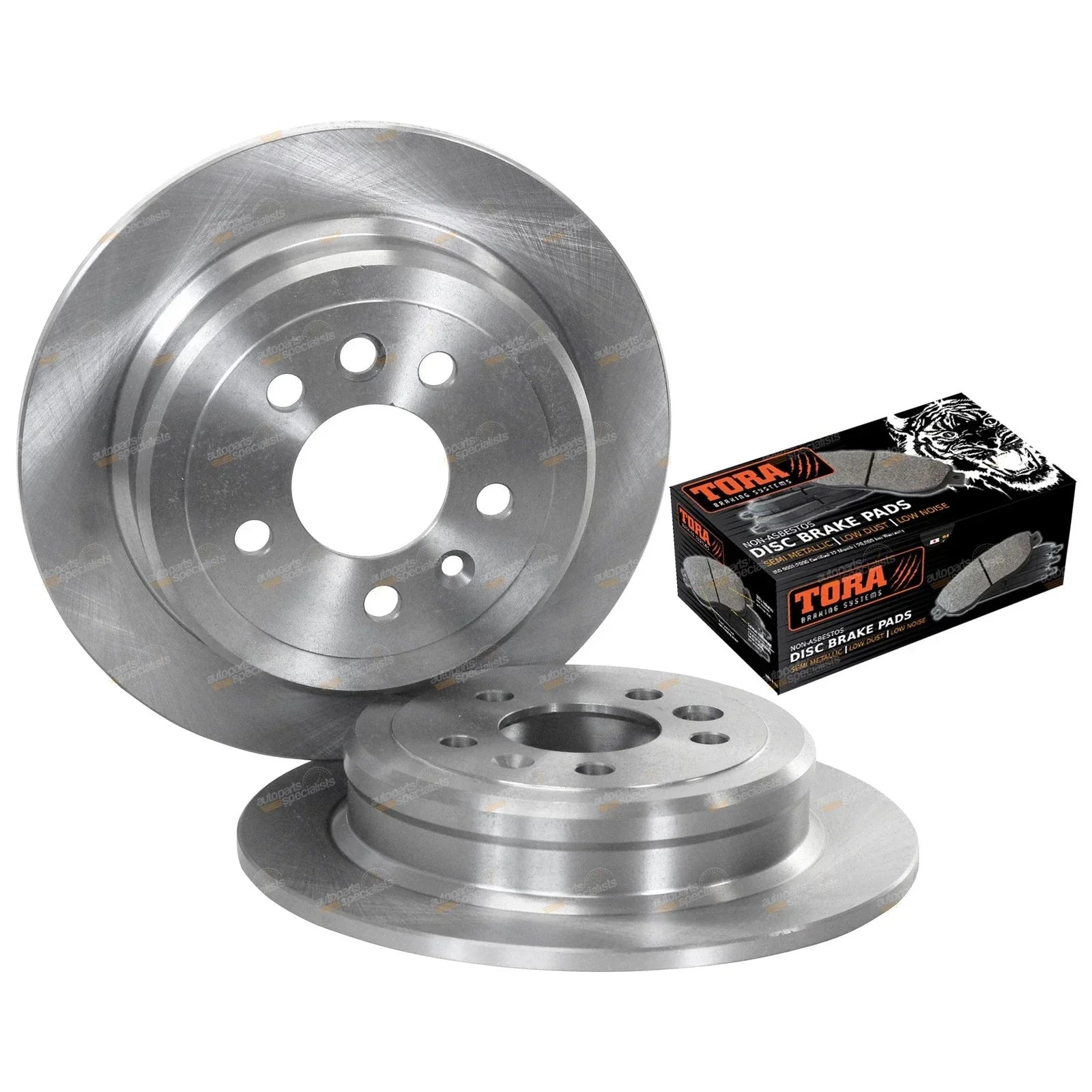 Rear Disc Brake Rotors + Pads Pack for Ford Fairlane NF NL (1995 - 1998)