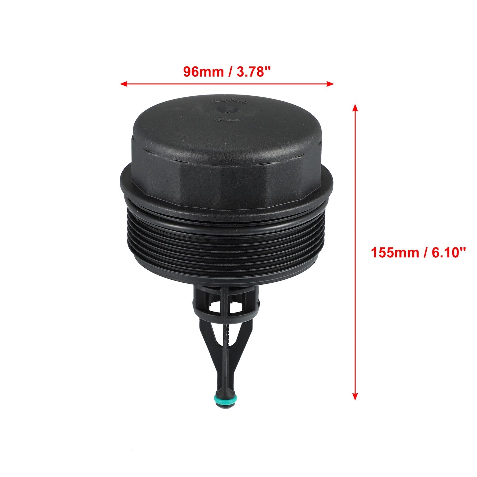 Black Oil Filter Cap Cover A6421800038 for Mercedes-Benz R350 (2007–2012)
