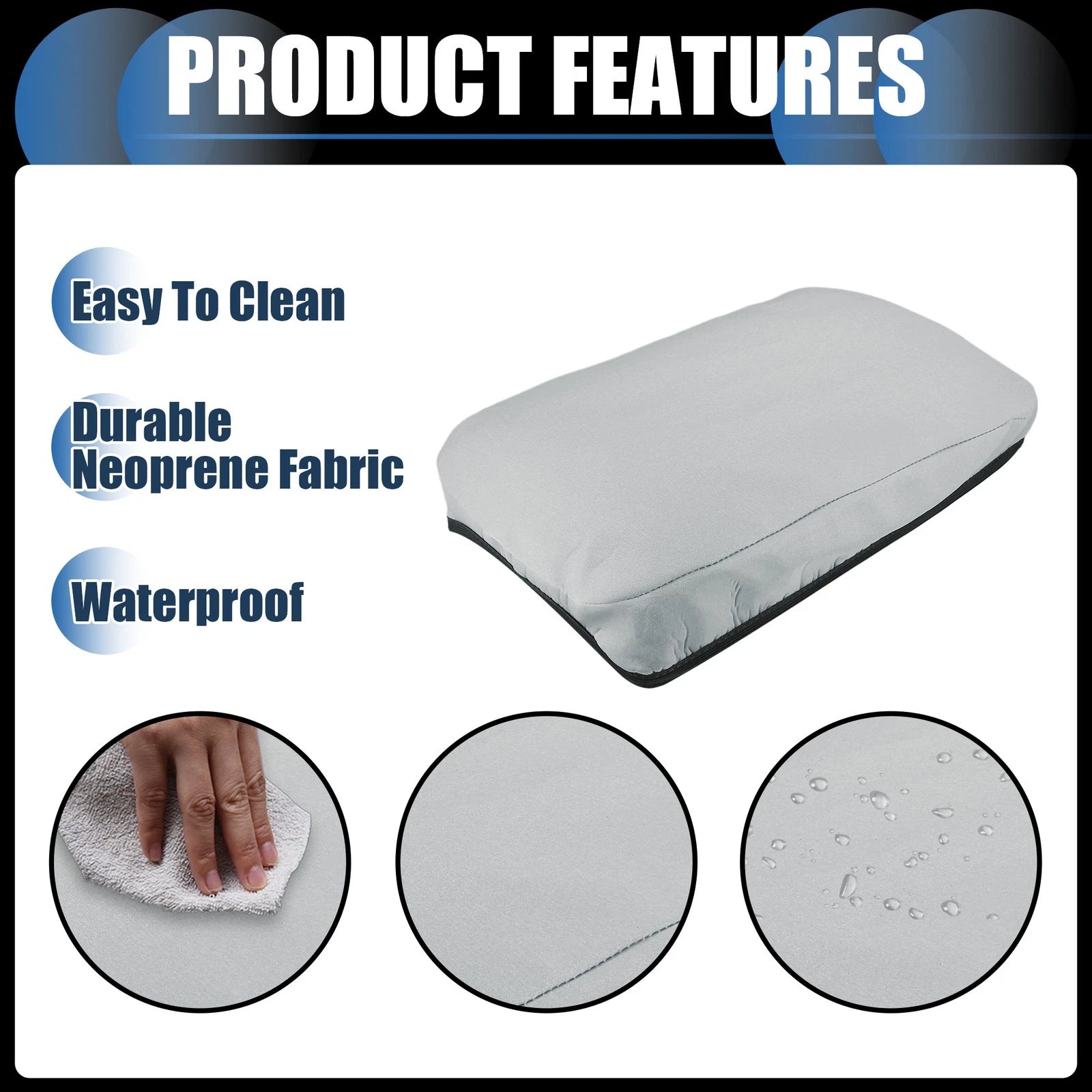 Armrest Protector Cover Pad for BMW X3 (2011–2023) Neoprene Gray