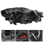 LED Headlight Housing Set for Nissan Rogue (2021–2023) Chrome Driver+Passenger