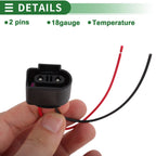 2X Pin Sensor Wiring Harnesses for Audi A3 8P (2006–2013) No. 1K0973202