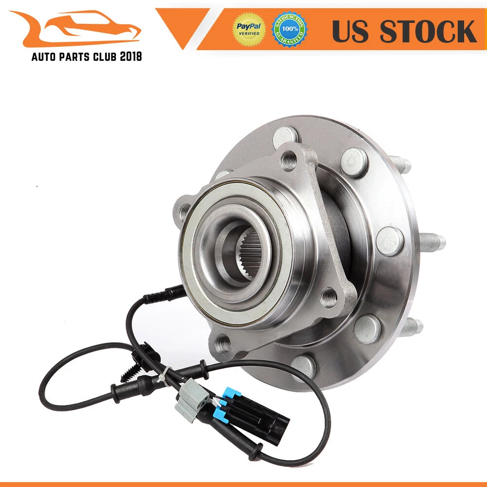 2 Front Wheel Hub Bearing Assembly for Chevrolet Silverado GMC Sierra 2500 3500 (2001–2019)