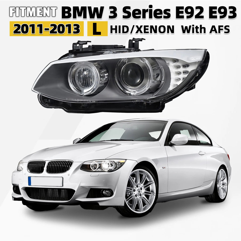 HID AFS Headlight Left Driver Side for BMW 3 Series E92 E93 (2011–2013)