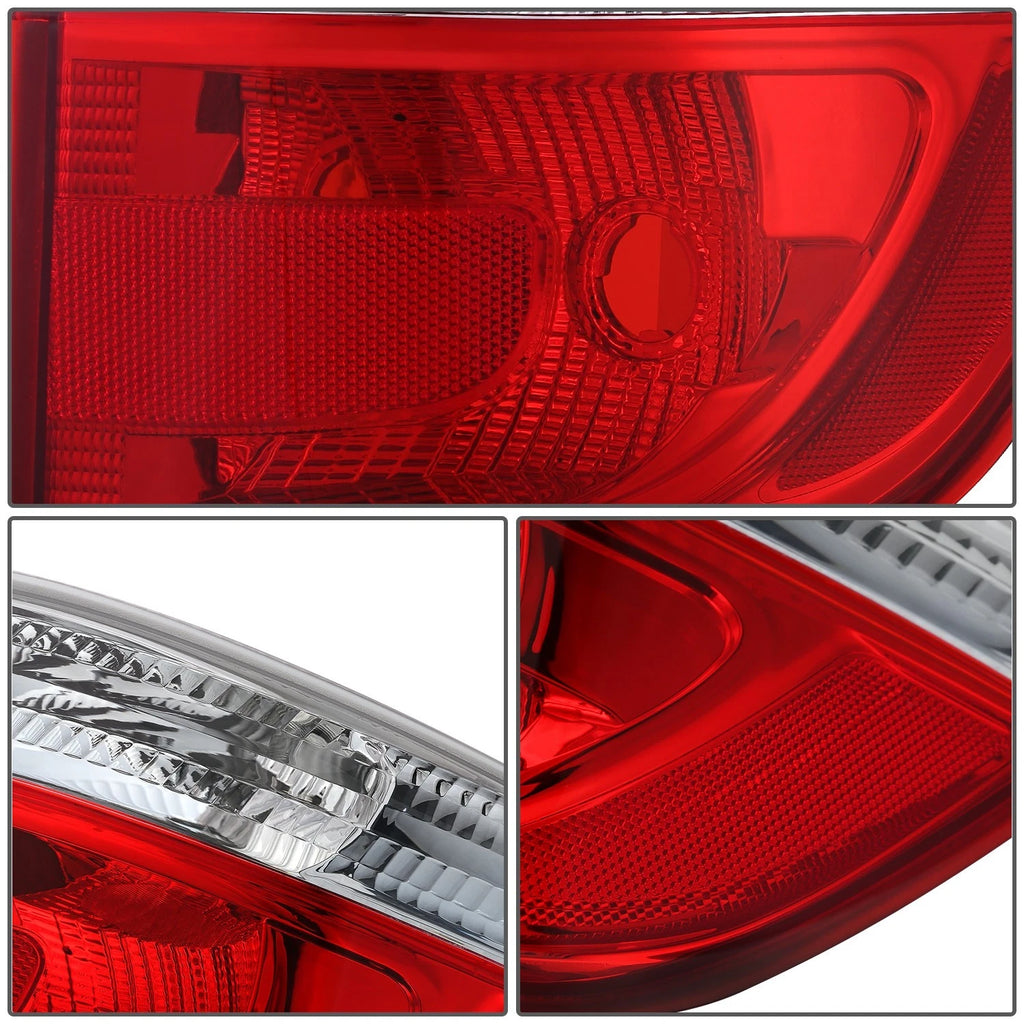 Right Side Tail Light for Dodge Durango (2011–2013) OE Style Chrome Red Lens