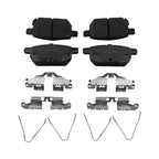 Set of 2 DuraGo Rear Rotors & Akebono ProACT Ceramic Pads for CT200h (2011–2013)