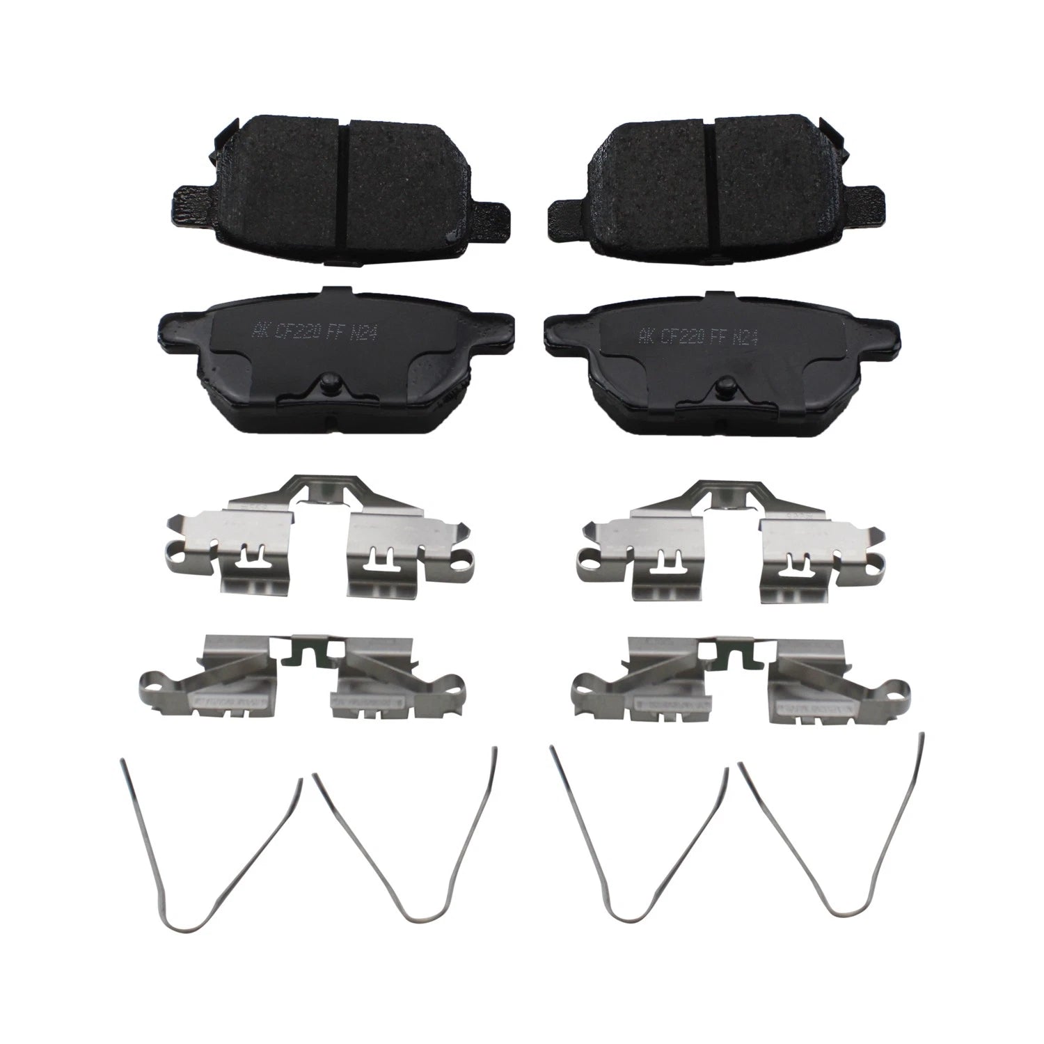 Set of 2 DuraGo Rear Rotors & Akebono ProACT Ceramic Pads for CT200h (2011–2013)