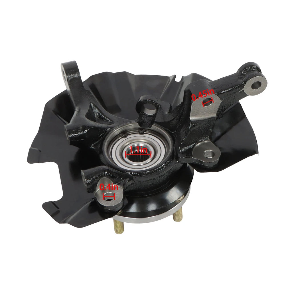 Set of 2 Front Steering Knuckle Assembly for Kia Rio Hyundai Accent (2006–2011)