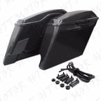 Stretched Saddlebags with Lib One Touch Latch Lock for Harley Touring (2014–2020)