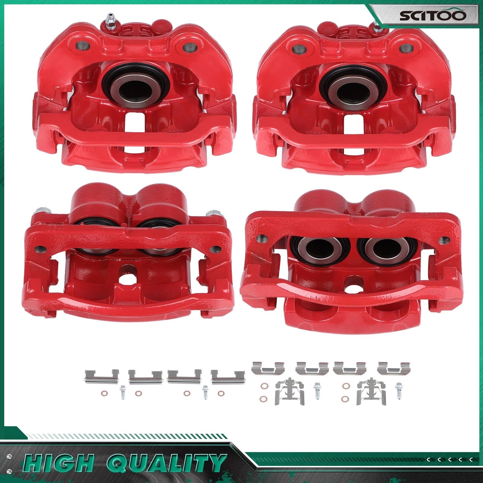 Set of 2 Front Rear Brake Calipers for Chevrolet Avalanche Silverado 1500
