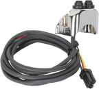 Chrome Handlebar Mounted Control Assembly for Harley FL