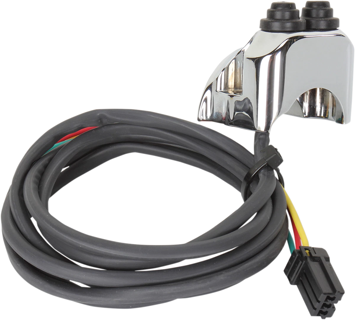 Chrome Handlebar Mounted Control Assembly for Harley FL