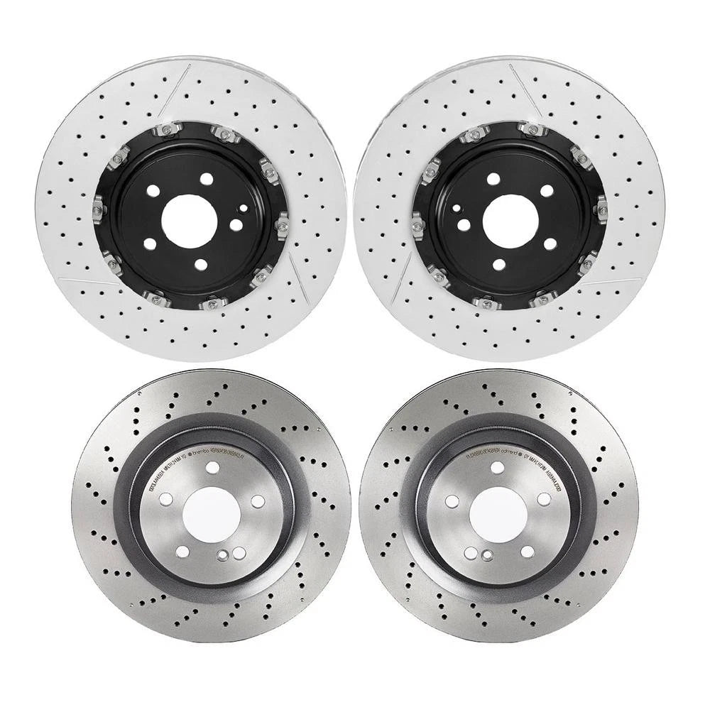 Front & Rear Brake Disc Rotors Kit Brembo for Mercedes SL55 AMG (2003–2006)