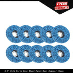 10 Pack Quick Change Easy Strip & Clean Discs for Paint Rust 4.5"