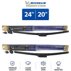 Set of 2 Wiper Blades for Kia Forte Koup (2010–2013) - 24"/20"