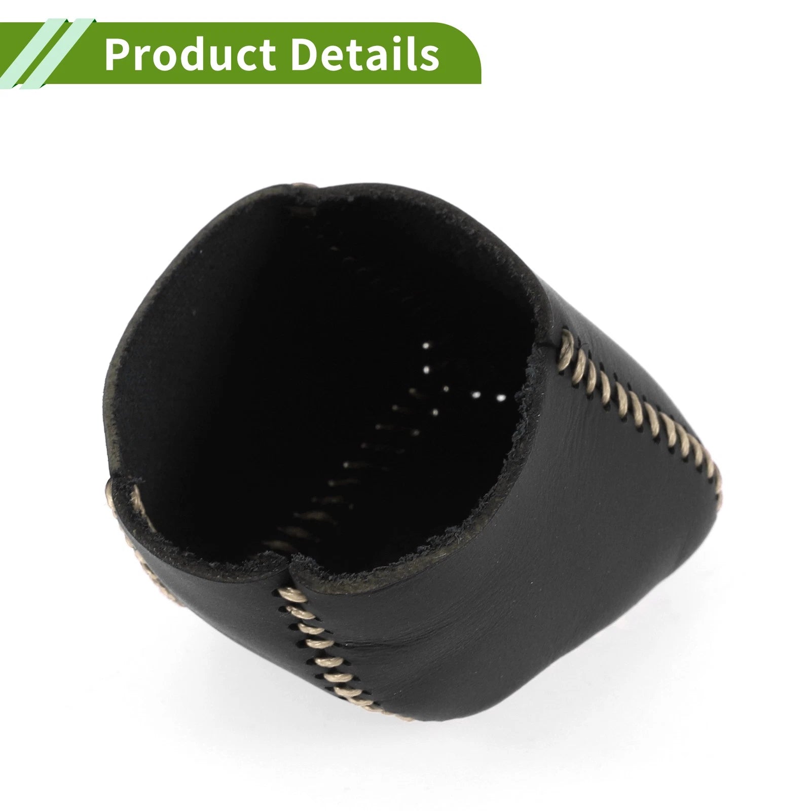 1pc Gear Shift Knob Cover for Lexus RX350 (2023–2024) Black Beige Faux Leather