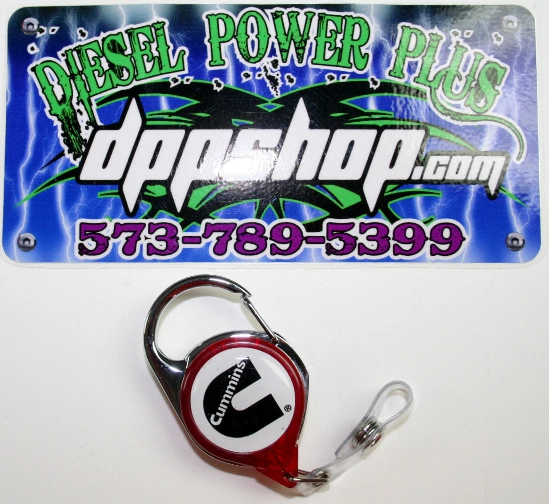 Belt Loop Badge Tag Holder Clip Key Chain Lanyard for Cummins Diesel