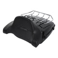 2-Up Chopped Trunk Backrest Pad Rack for Harley Fat Boy (2008–2017)
