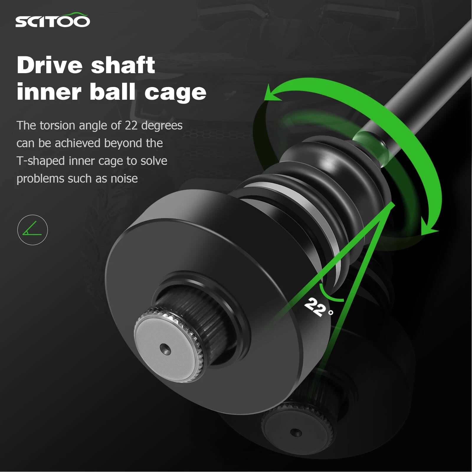 Rear Right CV Axle Shaft for Yamaha Rhino 450 660 (2004–2009)