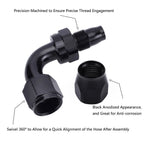 3/8 6AN Nylon Stainless Steel Braided Fuel Line with Hose End Fittings