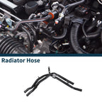 Radiator Hose Coolant Pipe for Volkswagen Golf (2007–2009) 1 Pcs Black