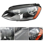 Headlight Assembly for Volkswagen Golf (2015–2017) Left+Right Halogen