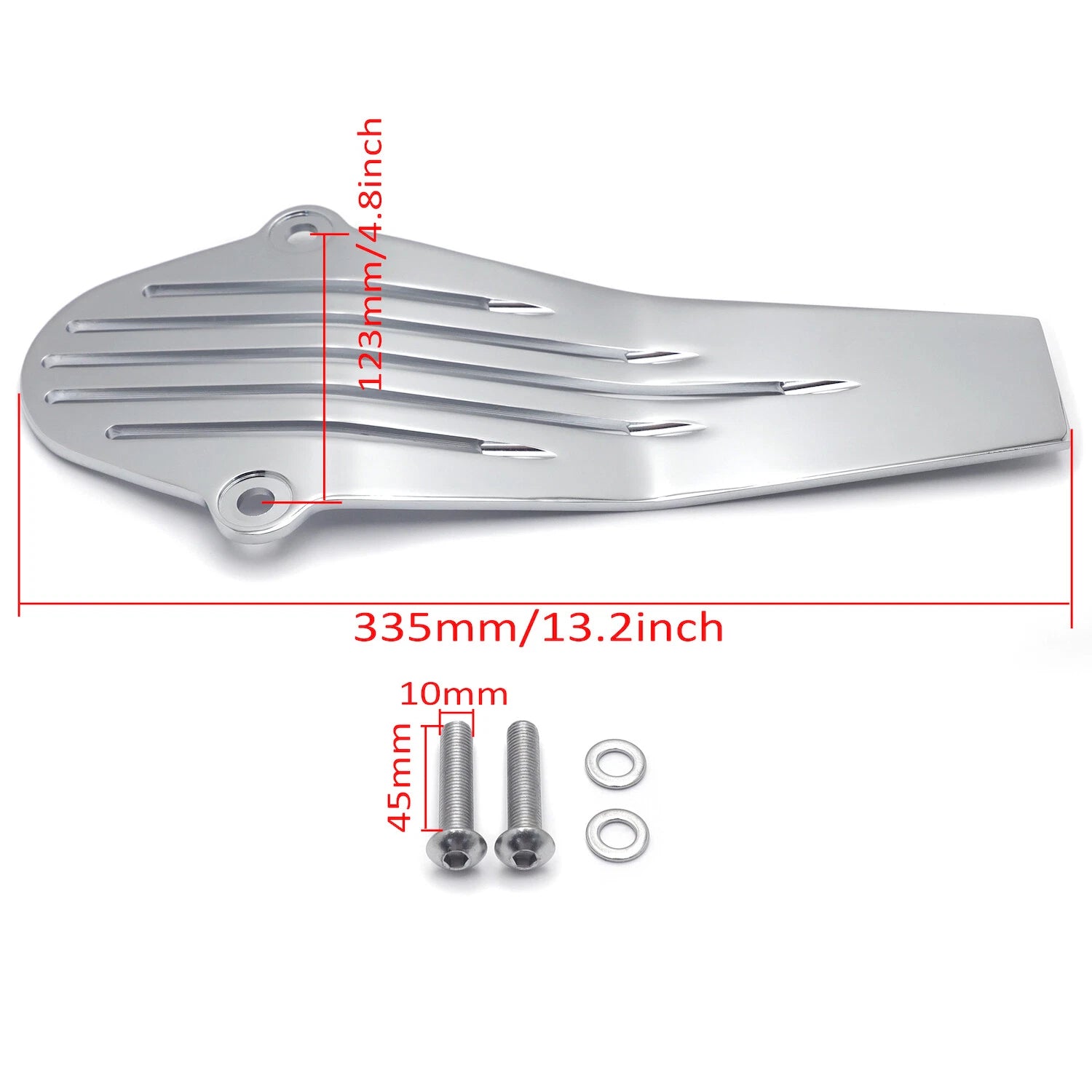 Drive Shaft Cover for Yamaha V-Star 650 (1998–2015) Chrome Groove
